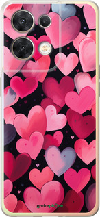 Силіконовий чехол Сердечка 4 для Oppo Reno8 5G - 5662u-2614 изображение 