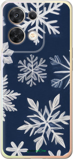Силиконовый чехол 'Снежинки' для Oppo Reno8 5G изображение 6