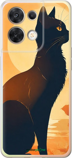 Силиконовый чехол 'Черная кошка v2' для Oppo Reno8 5G изображение 8