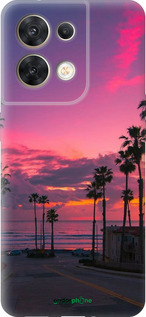 Силиконовый чехол Пальмы для Oppo Reno8 5G - 5873u-2614 изображение 