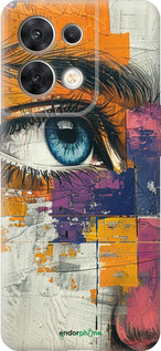 Силиконовый чехол Цветная фреска для Oppo Reno8 5G - 6032u-2614 изображение 