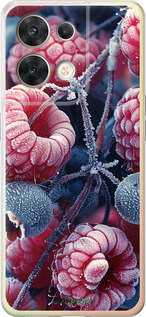 Силиконовый чехол Морозные ягоды для Oppo Reno8 5G - 6033u-2614 изображение 