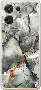 Силиконовый чехол Серый мрамор для Oppo Reno8 5G - 6041u-2614 изображение 