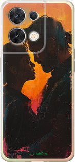 Силіконовий чехол Кохання на полотні для Oppo Reno8 5G - 6067u-2614 изображение 