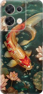 Силиконовый чехол Мелодия Лотоса для Oppo Reno8 5G - 6106u-2614 изображение 