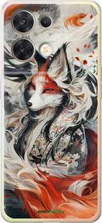 Силиконовый чехол Дух кицунэ' для Oppo Reno8 5G - 6107u-2614 изображение 