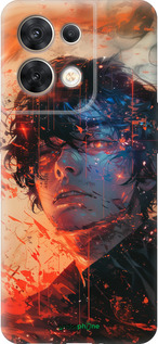 Силіконовий чехол Обличчя в полум'ї для Oppo Reno8 5G - 6127u-2614 изображение 