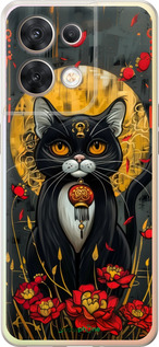 Силиконовый чехол China Cat для Oppo Reno8 5G - 6134u-2614 изображение 