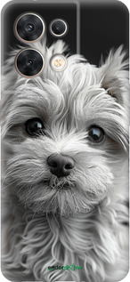 Силиконовый чехол Мальтипу на чорном фоне для Oppo Reno8 5G - 6156u-2614 изображение 