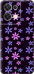 Силиконовый чехол с  цветами для Oppo Reno8 5G - 6258u-2614 изображение 