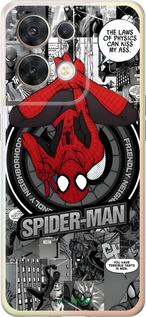 Силиконовый чехол Человек паук для Oppo Reno8 5G - 6279u-2614 изображение 