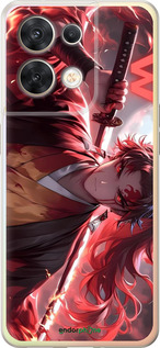 Силиконовый чехол Аниме воин для Oppo Reno8 5G - 6281u-2614 изображение 