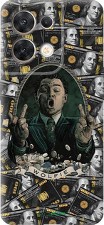 Силиконовый чехол Волк с валл стрит для Oppo Reno8 5G - 6287u-2614 изображение 