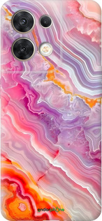 Силиконовый чехол Мрамор 2 для Oppo Reno8 5G - 6307u-2614 изображение 