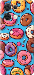Силиконовый чехол Пончики для Oppo Reno8 5G - 6318u-2614 изображение 