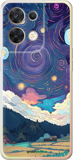 Силиконовый чехол Креативный арт для Oppo Reno8 5G - 6322u-2614 изображение 