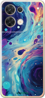 Силиконовый чехол Арт акварель для Oppo Reno8 5G - 6329u-2614 изображение 