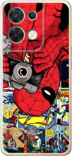 Силиконовый чехол Человек паук 2 для Oppo Reno8 5G - 6333u-2614 изображение 