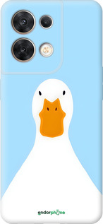 Силиконовый чехол Гусь для Oppo Reno8 5G - 6350u-2614 изображение 