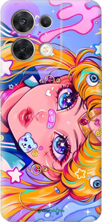 Силиконовый чехол Сейлор Мун 4 для Oppo Reno8 5G - 6353u-2614 изображение 