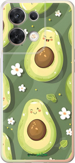 Силиконовый чехол Авокадо для Oppo Reno8 5G - 6380u-2614 изображение 