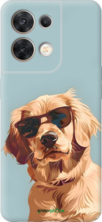 Силиконовый чехол Пес в очках для Oppo Reno8 5G - 6381u-2614 изображение 