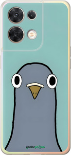 Силиконовый чехол Голубь для Oppo Reno8 5G - 6388u-2614 изображение 