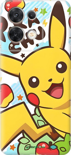 Силиконовый чехол Пикачу 2 для Oppo Reno8 5G - 6391u-2614 изображение 