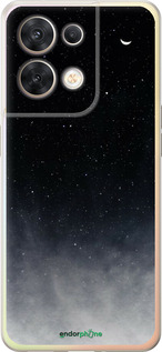 Силиконовый чехол Сині хмари, Синій місяць для Oppo Reno8 5G - 6396u-2614 изображение 