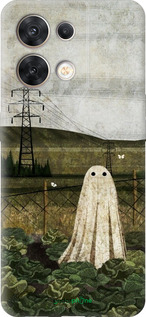 Силиконовый чехол Иллюстрация призрак в капусте для Oppo Reno8 5G - 6440u-2614 изображение 