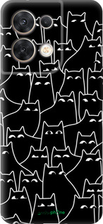 Силиконовый чехол С изображением кошек для Oppo Reno8 5G - 6470u-2614 изображение 