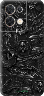 Силиконовый чехол Воронья ярость для Oppo Reno8 5G - 6474u-2614 изображение 
