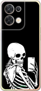 Силиконовый чехол Скелет делает Selfie для Oppo Reno8 5G - 6535u-2614 изображение 