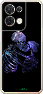 Силиконовый чехол С изображением скелета для Oppo Reno8 5G - 6537u-2614 изображение 
