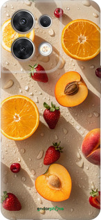 Силиконовый чехол Фрукты 3 для Oppo Reno8 5G - 6703u-2614 изображение 