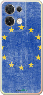 Силиконовый чехол Евросоюз 4 для Oppo Reno8 5G - 765u-2614 изображение 