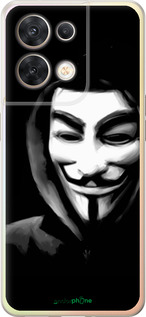 Силиконовый чехол Анонимус для Oppo Reno8 5G - 832u-2614 изображение 