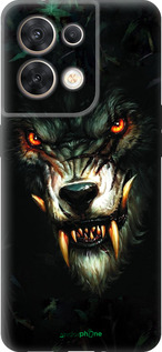 Силиконовый чехол Дьявольский волк для Oppo Reno8 5G - 833u-2614 изображение 