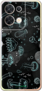 Силиконовый чехол Медузы для Oppo Reno8 5G - 906u-2614 изображение 