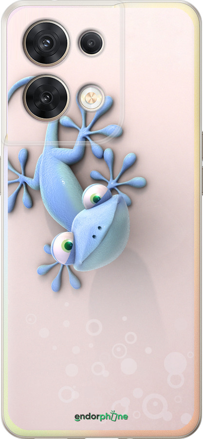 Силиконовый чехол Геккончик для Oppo Reno8 5G - 1094u-2614 изображение 
