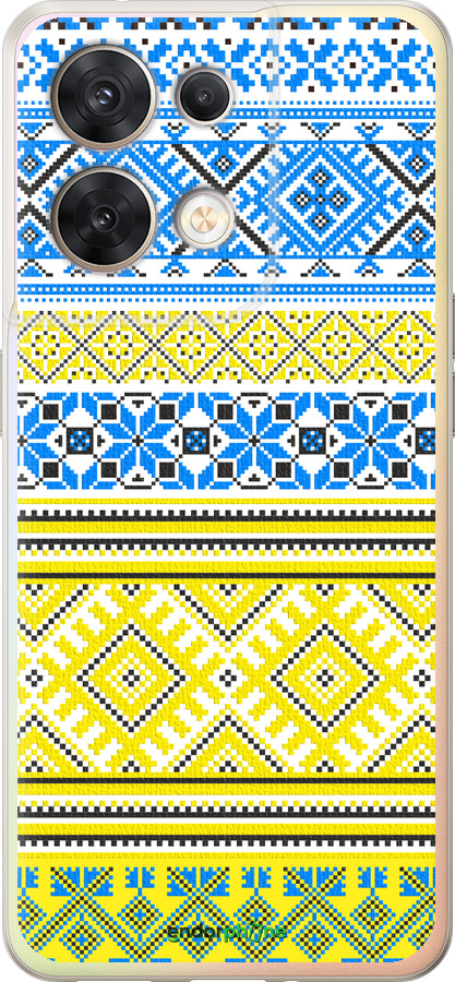 Силіконовий чехол Вишиванка 40 для Oppo Reno8 5G - 1174u-2614 изображение 