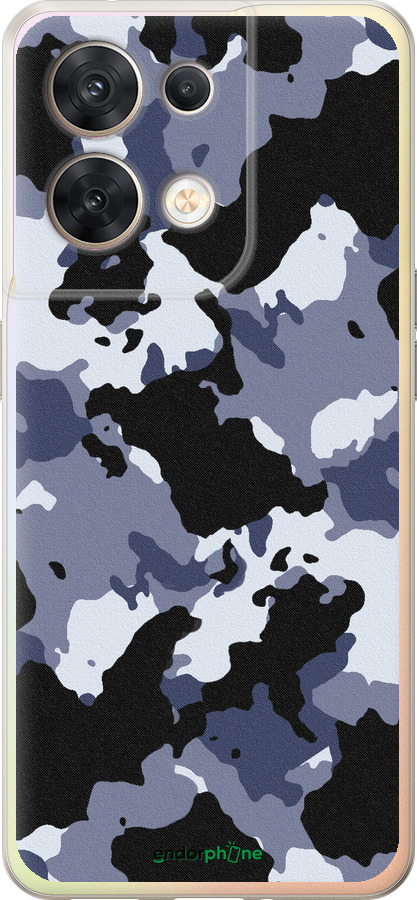 Силиконовый чехол Камуфляж v4 для Oppo Reno8 5G - 1182u-2614 изображение 