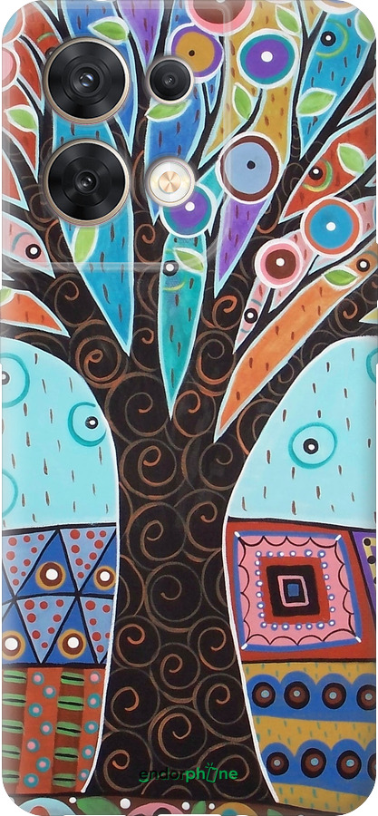 Силиконовый чехол Арт-дерево для Oppo Reno8 5G - 4008u-2614 изображение 