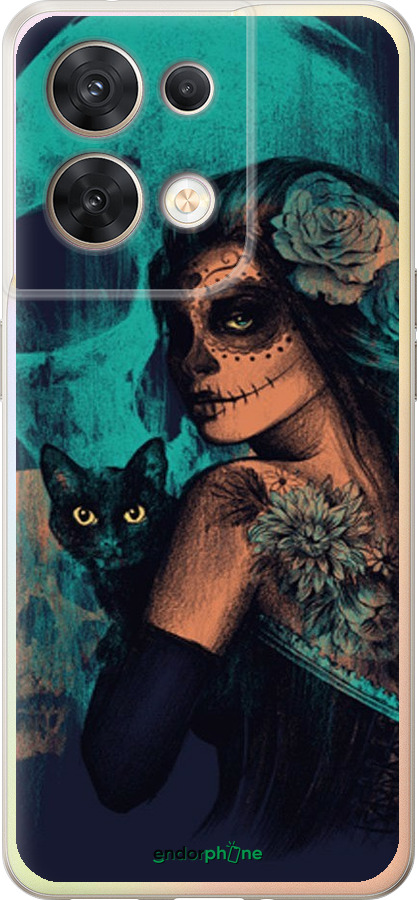 Силиконовый чехол Fantasy girl для Oppo Reno8 5G - 4133u-2614 изображение 