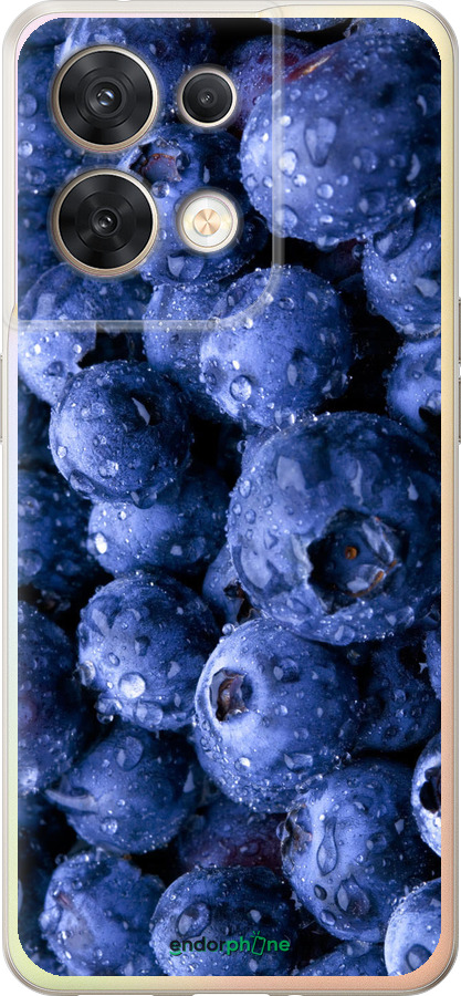 Силиконовый чехол Голубика для Oppo Reno8 5G - 4459u-2614 изображение 