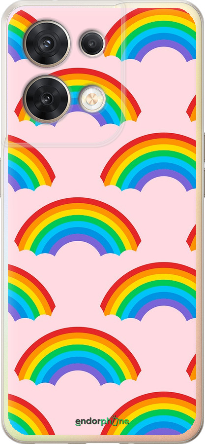 Силиконовый чехол Rainbows для Oppo Reno8 5G - 4478u-2614 изображение 
