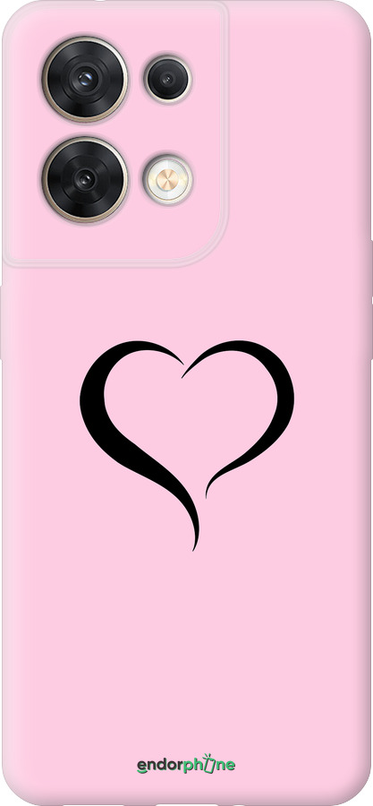 Силиконовый чехол Сердце 1 для Oppo Reno8 5G - 4730u-2614 изображение 