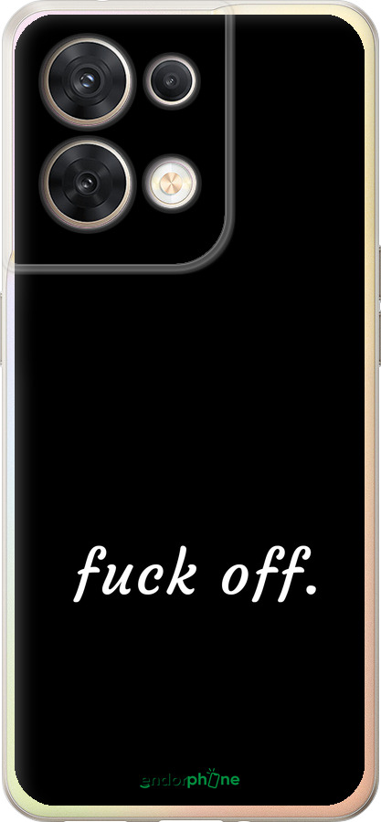 Силиконовый чехол Fuck off для Oppo Reno8 5G - 4731u-2614 изображение 