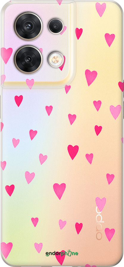 Силіконовий чехол Сердечка 2 для Oppo Reno8 5G - 4763u-2614 изображение 