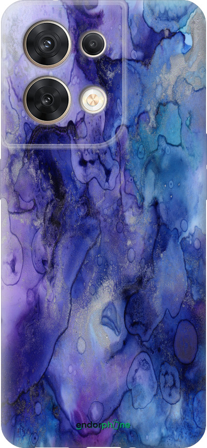 Силиконовый чехол Мрамор 7 для Oppo Reno8 5G - 4802u-2614 изображение 